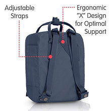 Carica l&#39;immagine nel visualizzatore di Gallery, Fjällräven Kånken Mini Zaino Unisex Grigio (Graphite/Un Blue)