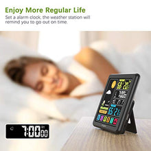 Carica l&#39;immagine nel visualizzatore di Gallery, Koogeek Stazione Meteo Wireless Orologio Digitale Multifunzionale con...
