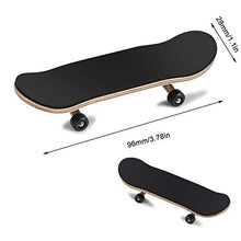 Carica l&#39;immagine nel visualizzatore di Gallery, Skateboard Finger da Dito, Mini Lega Professionale in Acero di Legno Nero