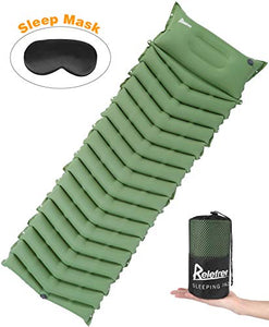Relefree Materassino Campeggio Mare Ultraleggero Compatto Green