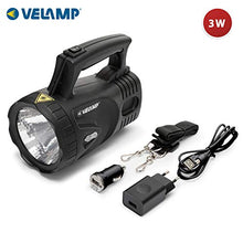 Carica l'immagine nel visualizzatore di Gallery, VELAMP ICARO Torcia Lanterna LED 170lumen (3W), Lampada Ricaricabile....