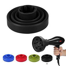 Carica l&#39;immagine nel visualizzatore di Gallery, FOONEE - Diffusore pieghevole per capelli ricci, universale, adattabile, Nero - Ilgrandebazar