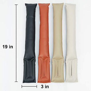 Stop alla Caduta,Impermeabile Seggiolino Auto Gap Filler Pad Imbottitura Nero