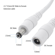 Carica l'immagine nel visualizzatore di Gallery, Liwinting 5m Cavo di Prolunga DC Maschio a Femmina Bianco-1 PZ