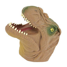 Carica l&#39;immagine nel visualizzatore di Gallery, Dinosauro Mano Puppet Gloves, 6 Pollici Tyrannosaurus Rex Gioco di Marrone - Ilgrandebazar