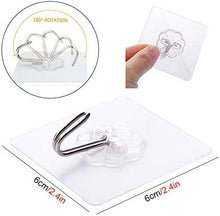 Carica l&#39;immagine nel visualizzatore di Gallery, LABOTA 20PCS Ganci Adesivi Trasparenti,Gancio a Parete per Cucina con Ganci in Acciaio Asciugamano da Bagno Ganci a soffitto