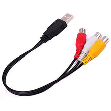 Carica l'immagine nel visualizzatore di Gallery, Yilan - Cavo da USB a 3 RCA, lungo 0,25 m, maschio a 3 RCA femmina,... - Ilgrandebazar