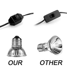 Carica l&#39;immagine nel visualizzatore di Gallery, LEDGLE Lampada Tartarughe Acqua, UVA UVB Riscaldante, 25W+50W