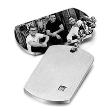 Carica l&#39;immagine nel visualizzatore di Gallery, Cupimatch Uomo Collana Dog Tag con catena acciaio inox stile Militare Argento - Ilgrandebazar
