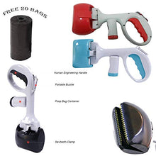 Carica l'immagine nel visualizzatore di Gallery, 2 in 1 Carino Portatile Plastica Pet Poop Collector Manici Lungo Cane Rosso