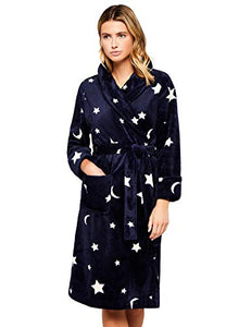 Marchio Amazon - Iris & Lilly Long Plush Dressing Gown Donna - Ilgrandebazar