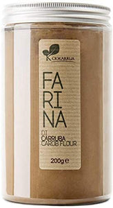Ciokarrua Farina di Carrube senza glutine italiana 100% - 200gr - Farina...