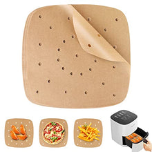 Carica l&#39;immagine nel visualizzatore di Gallery, 100 Pezzi Carta forno per Friggitrice ad aria，Fodera di Carta usa e Getta per Friggitrice ad aria accessori,pergamena Carta da Forno per Padelle，facile da pulire, lontano da macchie di olio