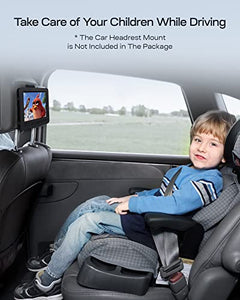 YOTON Lettore DVD portatile da 9,5" per bambini con schermo girevole HD da 7,5", con altoparlante stereo, 1.8m Caricatore per Auto, scheda Sync TV/USB/SD [Blu-ray non supportata]