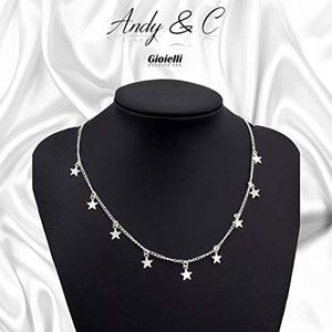 Andy & C Cielo Stellato Collana Donna Acciao Inossidabile Oro e Argento - Ilgrandebazar