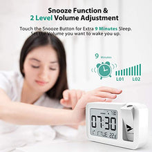 Carica l&#39;immagine nel visualizzatore di Gallery, Hosome Sveglia con Proiettore, Alarm Clock Digitale Temperatura Bianco - Ilgrandebazar
