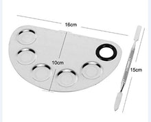 Carica l&#39;immagine nel visualizzatore di Gallery, Deesos Stainless Steel Lady Nail Art Palette and Cosmetic Makeup Palette... - Ilgrandebazar