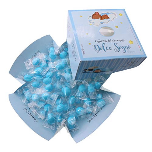 Confetti Incartati Azzurri per Nascita e Battesimo Bimbo 500g Dolce Sogno