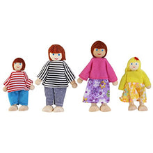 Carica l&#39;immagine nel visualizzatore di Gallery, NUOLUX Burattino di legno giocattoli bambole famiglie, 6pcs (colore... - Ilgrandebazar