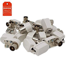 Carica l'immagine nel visualizzatore di Gallery, Spina Coax a Pipa diametro 13 mm per cavo coassiale. Spina per cavo TV Televisivo - Confezione 20 Pezzi