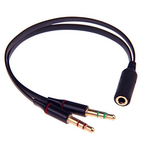 SmartEra® 3.5mm Femmina a Maschio 2 Gold Plated cuffia microfono Audio... - Ilgrandebazar