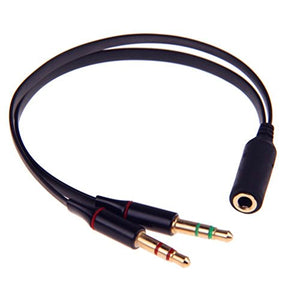 SmartEra® 3.5mm Femmina a Maschio 2 Gold Plated cuffia microfono Audio... - Ilgrandebazar