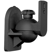Carica l&#39;immagine nel visualizzatore di Gallery, Techly 309692 Coppia Staffe Speakers a Parete Universali Regolabili Nero