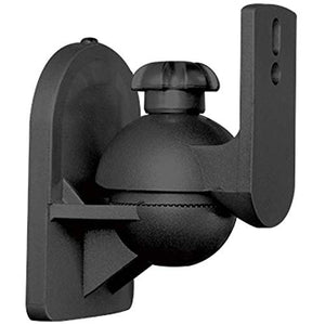 Techly 309692 Coppia Staffe Speakers a Parete Universali Regolabili Nero