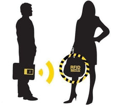 Carica l&#39;immagine nel visualizzatore di Gallery, 5 Pz Custodie GAMBC® RFID Protection - ANTI FRODE Porta Carte di Credito Schermato - Porta carte di credito uomo - Antitaccheggio - Proteggi carte di credito contactless - Alluminio + Plastica Morbida