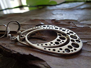 ✿ GRANDI OVALI CROPPED ✿ orecchini unici con cerchi, fori