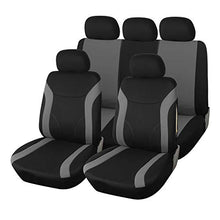 Carica l&#39;immagine nel visualizzatore di Gallery, Upgrade4cars Copri-sedili Auto Universale Grigio Nero Set Copri-Sedile... - Ilgrandebazar