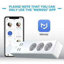 Carica l'immagine nel visualizzatore di Gallery, meross Ciabatta Intelligente Multipresa Wifi Smart 3 Prese AC 4 Porte USB,...