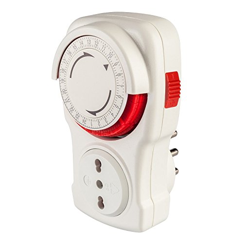 Poly Pool PP1408 Programmatore Timer Giornaliero, Spina 16 A e Presa... - Ilgrandebazar