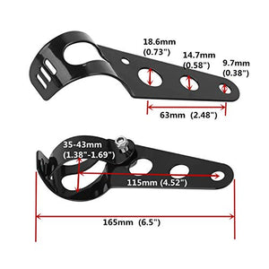 Staffe Faro, OSAN 35mm-43mm Fanale di Montaggio Forcella Supporto Per... - Ilgrandebazar