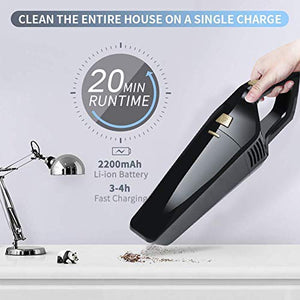 URAQT Aspirabriciole Senza Fili, Aspirapolvere Portatile Ricaricabile, 12V... - Ilgrandebazar
