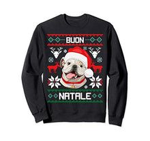 Carica l&#39;immagine nel visualizzatore di Gallery, Buon Natale - Bulldog Inglese - Dolce cane di Natale Felpa