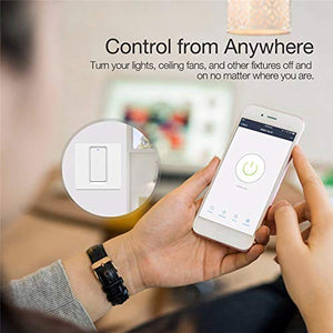 MOES WiFi Smart Light Switch Button Life/Tuya APP Remote Control...