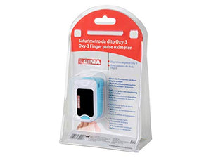 GIMA SATURIMETRO OXY-3 | Pulsossimetro da dito portatile professionale,... - Ilgrandebazar