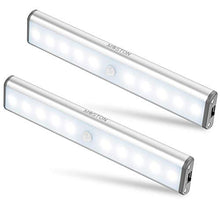 Carica l&#39;immagine nel visualizzatore di Gallery, MOSTON Luce a LED Magnetica Ricaricabile con USB|10 Argento-base-2 Pacchi