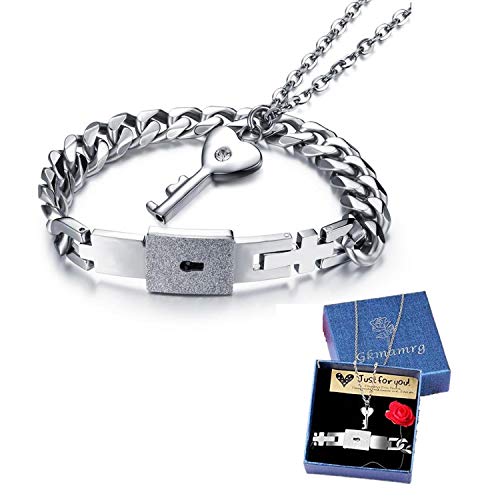 Gkmamrg Una Coppia Uomo e Donna di Bracciali, Bracciale + Pendente