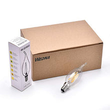 Carica l&#39;immagine nel visualizzatore di Gallery, Wedna 10 Pezzi Lampadine LED E14 a Filamento, 4W lampadina a candela Stile B - Ilgrandebazar