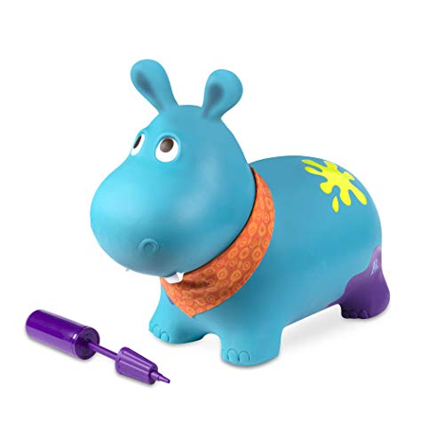 B. toys – Ippopotamo cavalcabile gonfiabile con pompa Inclusa – Giochi Blu