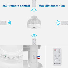 Carica l&#39;immagine nel visualizzatore di Gallery, MYCARBON Ventilatore da Tavolo Turbo 6,8m/s 1800m³/h Bianco