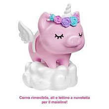 Carica l&#39;immagine nel visualizzatore di Gallery, Barbie Extra n.3 - Bambola Snodata con Pelliccia Rosa e Maialino-Unicorno - 15 Accessori - Look Fashion con Ciocche Rossa - Regalo per Bambini 3+ Anni, GRN28