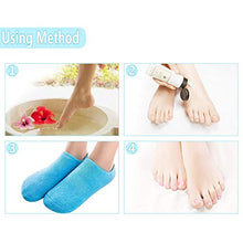 Carica l'immagine nel visualizzatore di Gallery, Pinkiou Ammorbidire SPA Gel Idratante guanti e calzini per colore blu
