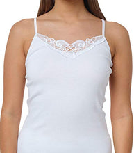 Carica l'immagine nel visualizzatore di Gallery, Canottiere Intime da donna, confezione 4 pezzi, spalline in M = 40/42, Bianco - Ilgrandebazar