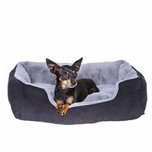 Carica l&#39;immagine nel visualizzatore di Gallery, dibea DB00521, Letto per Cani, Divano 60 x 48 x 18 cm, M, Grigio/Nero - Ilgrandebazar