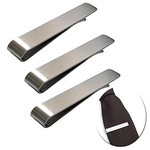 WENTS Fermacravatta Uomo Set di 3 Tie Clip Bar Ferma Cravatta Stile... - Ilgrandebazar