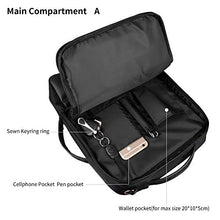 Carica l&#39;immagine nel visualizzatore di Gallery, Gimars Upgrade Design 3 in 1 Zaino Messenger Bag per Computer Portatile Nero