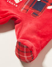 Carica l&#39;immagine nel visualizzatore di Gallery, Chicco, Tutina Natale in ciniglia con piedino, Bimbo 0-24, Rosso (412), 6 mesi